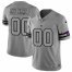 New York Giants Custom Mens Nike Gray Gridiron II Vapor Untouchable Limited NFL Jersey