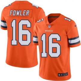 Nike Denver Broncos #16 Bennie Fowler Orange Mens Stitched NFL Limited Rush Jersey