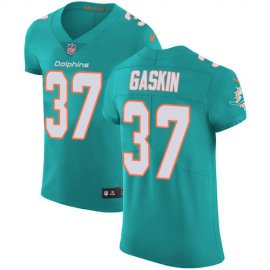 Nike Miami Dolphins #37 Myles Gaskin Aqua Green Team Color Mens Stitched NFL Vapor Untouchable Elite Jersey