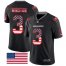 Nike Tampa Bay Buccaneers #3 Jameis Winston Black Mens Stitched NFL Limited Rush USA Flag Jersey