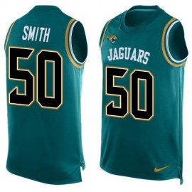 Nike Jacksonville Jaguars #50 Telvin Smith Teal Green Alternate Mens Stitched NFL Limited Tank Top Jersey