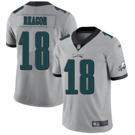 Nike Philadelphia Eagles #18 Jalen Reagor Silver Mens Stitched NFL Limited Inverted Legend Jersey