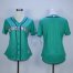Seattle Mariners Blank Green Alternate Womens Stitched MLB Jersey