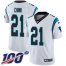 Nike Carolina Panthers #21 Jeremy Chinn White Mens Stitched NFL 100th Season Vapor Untouchable Limited Jersey