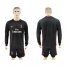 AC Milan Blank Black Goalkeeper Long Sleeves Soccer Club Jersey