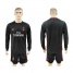 AC Milan Blank Black Goalkeeper Long Sleeves Soccer Club Jersey