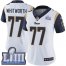 Nike Los Angeles Rams #77 Andrew Whitworth White Super Bowl LIII Bound Womens Stitched NFL Vapor Untouchable Limited Jersey