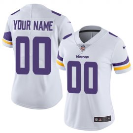 Nike Minnesota Vikings Customized White Stitched Vapor Untouchable Limited Womens NFL Jersey