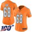 Nike Miami Dolphins #68 Robert Hunt Orangen Womens Stitched NFL Limited Rush 100th Season Jersey