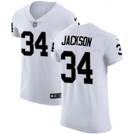 Nike Las Vegas Raiders #34 Bo Jackson White Mens Stitched NFL Vapor Untouchable Elite Jersey