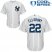 New York Yankees #22 Jacoby Ellsbury White Stitched Youth MLB Jersey