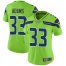 Nike Seattle Seahawks #33 Jamal Adams Green Womens Stitched NFL Limited Rush Jersey