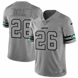 New York New York Jets #26 LeVeon Bell Mens Nike Gray Gridiron II Vapor Untouchable Limited NFL Jersey
