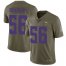 Nike Minnesota Vikings #56 Garrett Bradbury Olive Mens Stitched NFL Limited 2017 Salute To Service Jersey