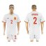 Spain #2 Azpilicueta Away Soccer Country Jersey