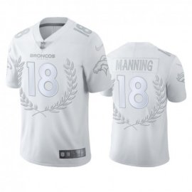 Denver Broncos #18 Peyton Manning Men”s Nike Platinum NFL MVP Limited Edition Jersey