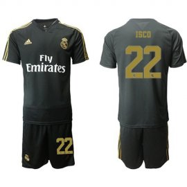 Real Madrid #22 Isco Black Training Soccer Club Jersey