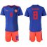 Colombia #8 Aguilar Away Soccer Country Jersey
