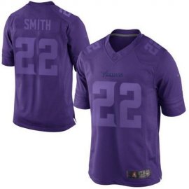 Nike Minnesota Vikings #22 Harrison Smith Purple Mens Stitched NFL Drenched Limited Jersey