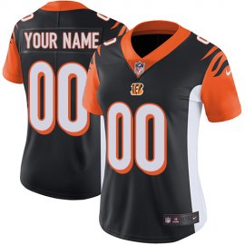 Nike Cincinnati Bengals Customized Black Team Color Stitched Vapor Untouchable Limited Womens NFL Jersey