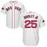 Boston Red Sox #25 Jackie Bradley Jr White Cool Base 2018 World Series Champions Stitched Youth MLB Jersey