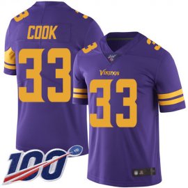 Nike Minnesota Vikings #33 Dalvin Cook Purple Mens Stitched NFL Limited Rush 100th Season Jersey