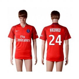 Paris Saint-Germain #24 Nkunku Red Soccer Club Jersey