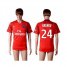 Paris Saint-Germain #24 Nkunku Red Soccer Club Jersey