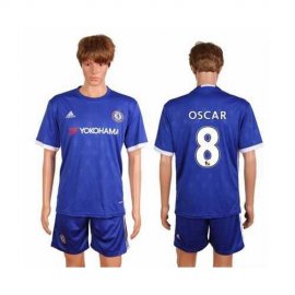 Chelsea #8 Oscar Home Soccer Club Jersey