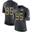 Nike Kansas City Chiefs #95 Chris Jones Black Youth Super Bowl LV Bound Stitched NFL Limited 2016 Salute to Service Jersey