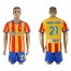 Valencia #21 Andre Gomes Away Soccer Club Jersey