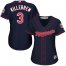 Minnesota Twins #3 Harmon Killebrew Navy Blue Alternate Womens Stitched MLB Jersey