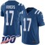 Nike Indianapolis Colts #17 Philip Rivers Royal Blue Team Color Mens Stitched NFL 100th Season Vapor Untouchable Limited Jersey