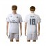 Real Madrid #18 Nacho White Home Soccer Club Jersey