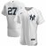 New York Yankees #27 Giancarlo Stanton Mens Nike White Home 2020 Authentic Player Team MLB Jersey