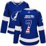 Adidas Tampa Bay Lightning #7 Mathieu Joseph Blue Home Authentic USA Flag Womens Stitched NHL Jersey