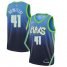 Mens Nike Dallas Mavericks #41 Dirk Nowitzki Blue Basketball Swingman City Edition 2019 20 Jersey