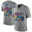 Buffalo Buffalo Bills #26 Devin Singletary Mens Nike Multi-Color 2020 NFL Crucial Catch NFL Jersey Greyheather