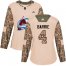 Adidas Colorado Avalanche #4 Tyson Barrie Camo Authentic 2017 Veterans Day Womens Stitched NHL Jersey