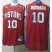 Detroit Pistons 10 Dennis Rodman Red Throwback M&N NBA Jerseys Cheap