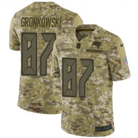 Nike Tampa Bay Buccaneers #87 Rob Gronkowski Camo Mens Stitched NFL Limited 2018 Salute To Service Jersey