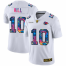 Kansas City Chiefs #10 Tyreek Hill Mens White Nike Multi-Color 2020 NFL Crucial Catch Limited NFL Jersey