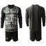Paris Saint-Germain Blank Black Goalkeeper Long Sleeves Soccer Club Jersey