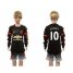 Manchester United #10 Rooney SEC Away Long Sleeves Kid Soccer Club Jersey