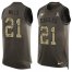 Nike Philadelphia Eagles #21 Jalen Mills Green Mens Stitched NFL Limited Salute To Service Tank Top Jersey