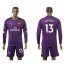 Arsenal #13 Ospina Purple Goalkeeper Long Sleeves Soccer Club Jersey
