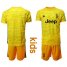 Juventus #1 Buffon Blue Goalkeeper Kid Soccer Club Jersey