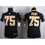 Nike New Orleans Saints #75 Andrus Peat Black Team Color Youth Stitched NFL Elite Jersey