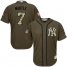 New York Yankees #7 Mickey Mantle Green Salute to Service Stitched Youth MLB Jersey