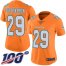 Nike Miami Dolphins #29 Minkah Fitzpatrick Orange Womens Stitched NFL Limited Rush 100th Season Jersey